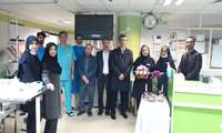 تبریک سال نو به همکاران شیفت شب عید نوروز توسط تیم مدیریتی بیمارستان