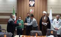تجلیل از ایثارگران مرکز آموزشی درمانی شهید بهشتی همدان در آستانیه اعیاد شعبانیه