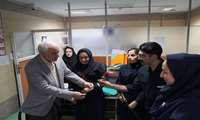 تبریک روز پرستار ور ادیولوژی دربیمارستان شهید بهشتی با حضور سرپرست دانشگاه